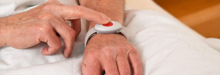Bracelet Alarme SOS WiFi Pour Personnes Âgées - Appel D'Urgence Avec Application - Soignants